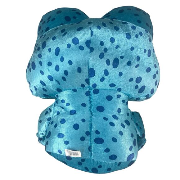 NANCO Blue Polka Dot Frog Plush Stuffed Animal 16" Cute Quarky Toad - Picture 3 of 10